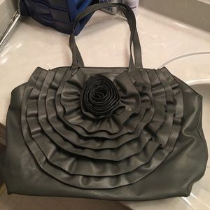 Large grey purse